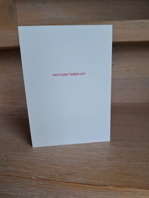 Kaartje Met Gehaakt Detail - Ezeltje Bedankt - Afbeelding 3