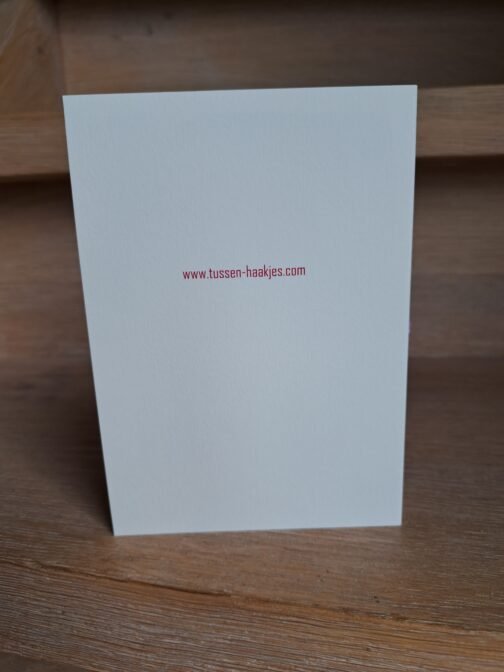 Kaartje Met Gehaakt Detail - Ezeltje Hiep Hiep Hoera - Afbeelding 3