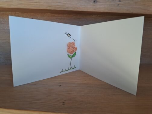 Kaartje Met Gehaakt Detail - Rups Beterschap - Afbeelding 2
