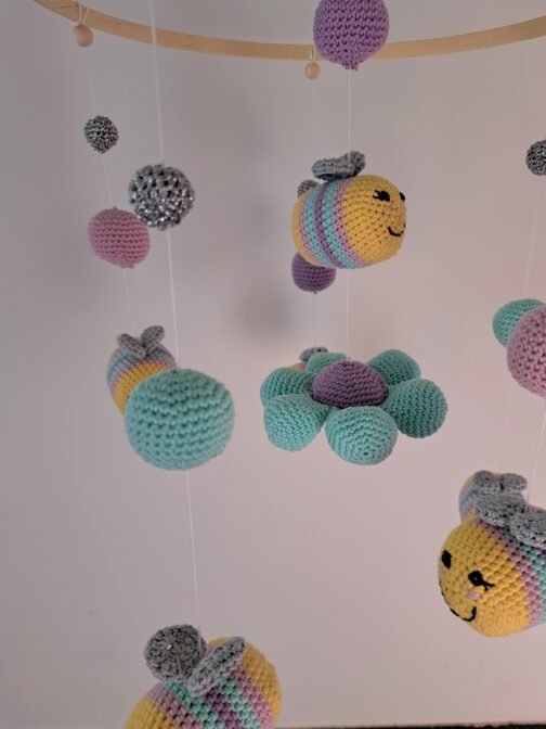 Baby Mobiel Bloemetjes & Bijtjes - Afbeelding 2