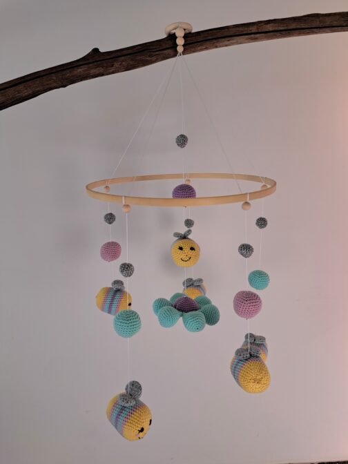 Baby Mobiel Bloemetjes & Bijtjes - Afbeelding 3