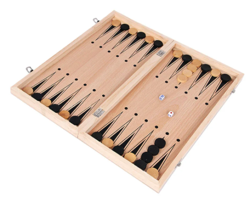 3 in 1 Spel Schaken-Dammen-Backgammon - Afbeelding 4