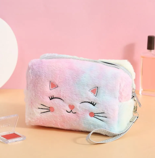 Make-Up Tasje Poes Roze