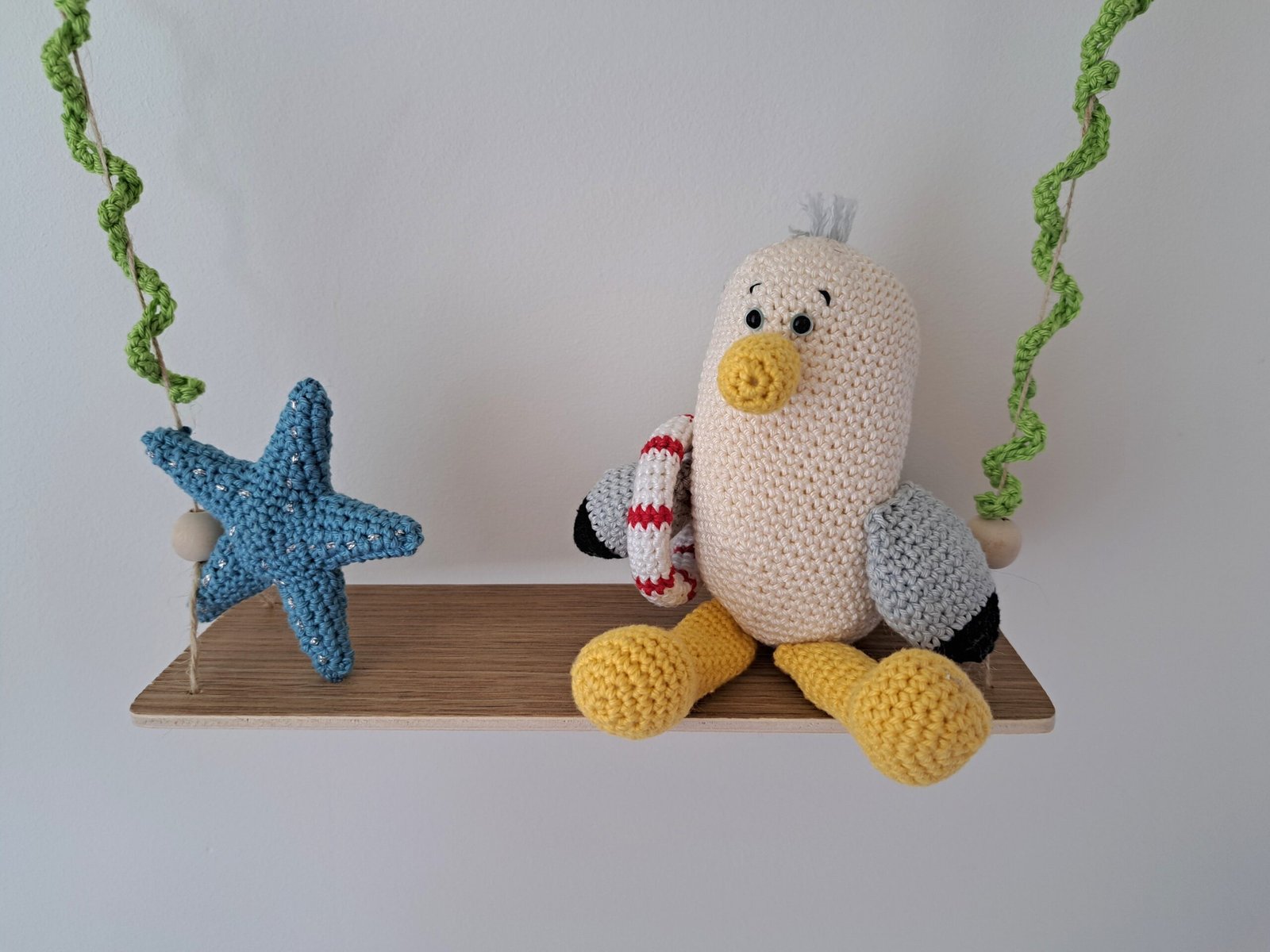 Decoratie Zeemeeuw met Zeester - Afbeelding 2