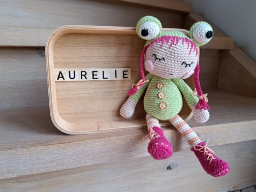 Decoratie Kikkerpoppetje Roze - Afbeelding 2