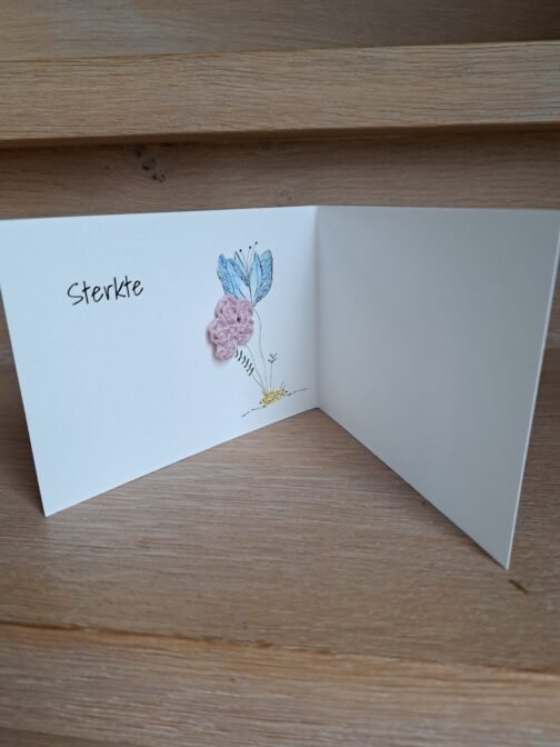 Kaartje Met Gehaakt Detail - Sterkte - Afbeelding 2