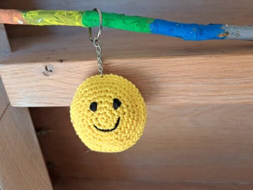 Smiley Sleutelhanger Geel - Afbeelding 3
