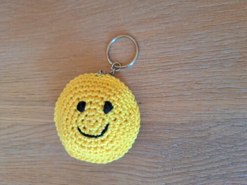 Smiley Sleutelhanger Geel - Afbeelding 4