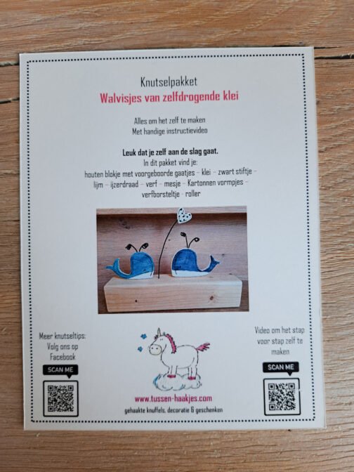 Knutselpakket Walvissen Van Zelfdrogende Klei - Afbeelding 4