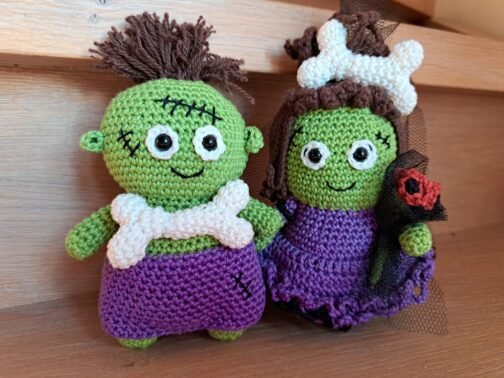 Knuffel Halloween Bruid & Bruidegom - Afbeelding 2