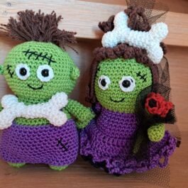 Knuffel Halloween Bruid & Bruidegom