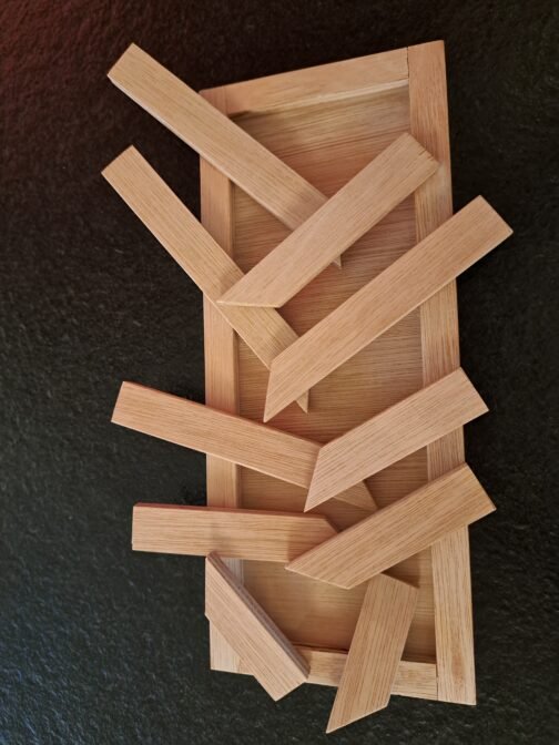 Houten Puzzel Blokjes in Kader - Afbeelding 3