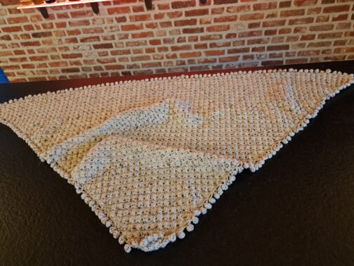 Omslagdoek Beige Driehoek - Afbeelding 7