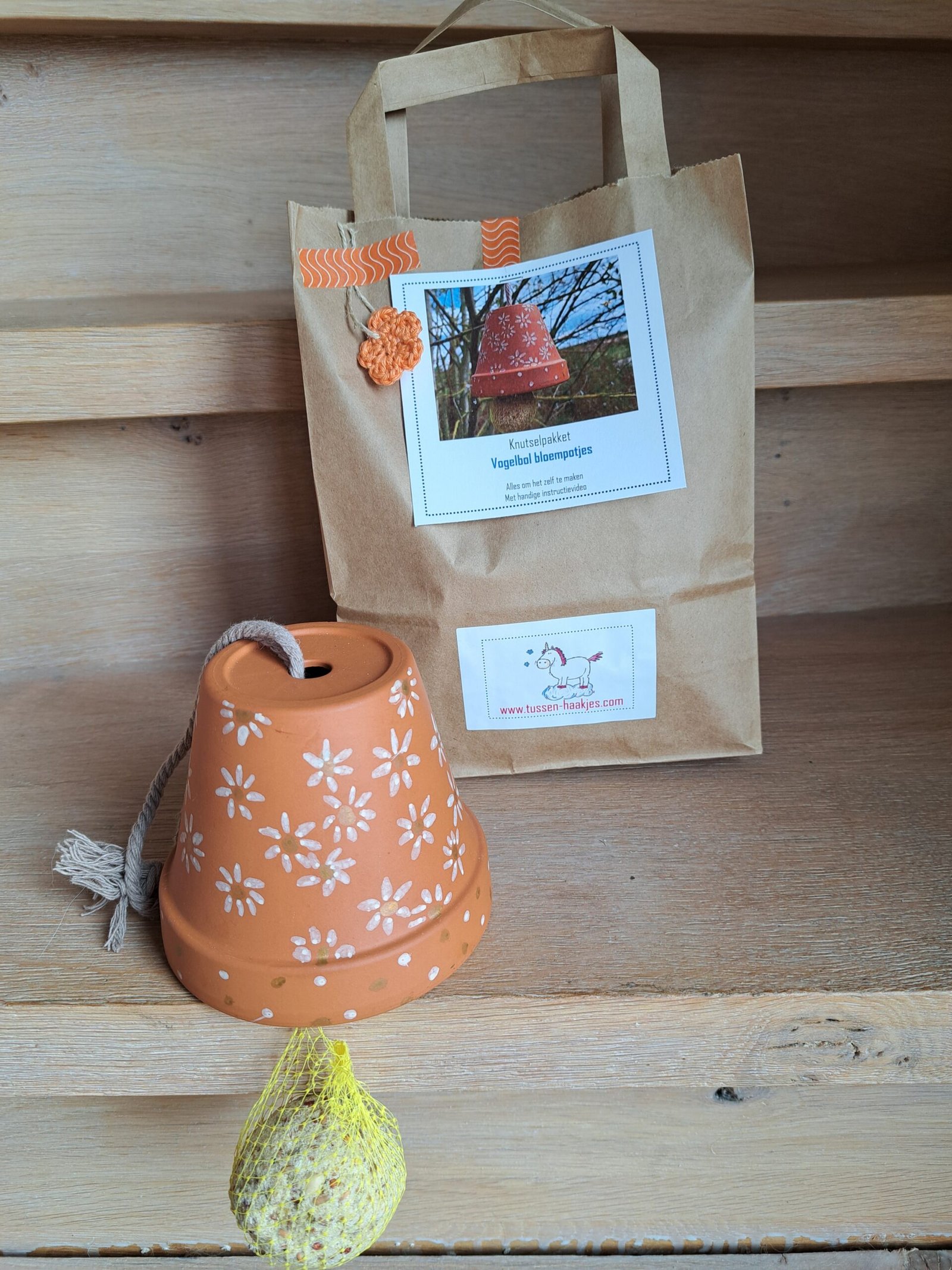 Knutselpakket Bloempotje met vogelbol - Afbeelding 3