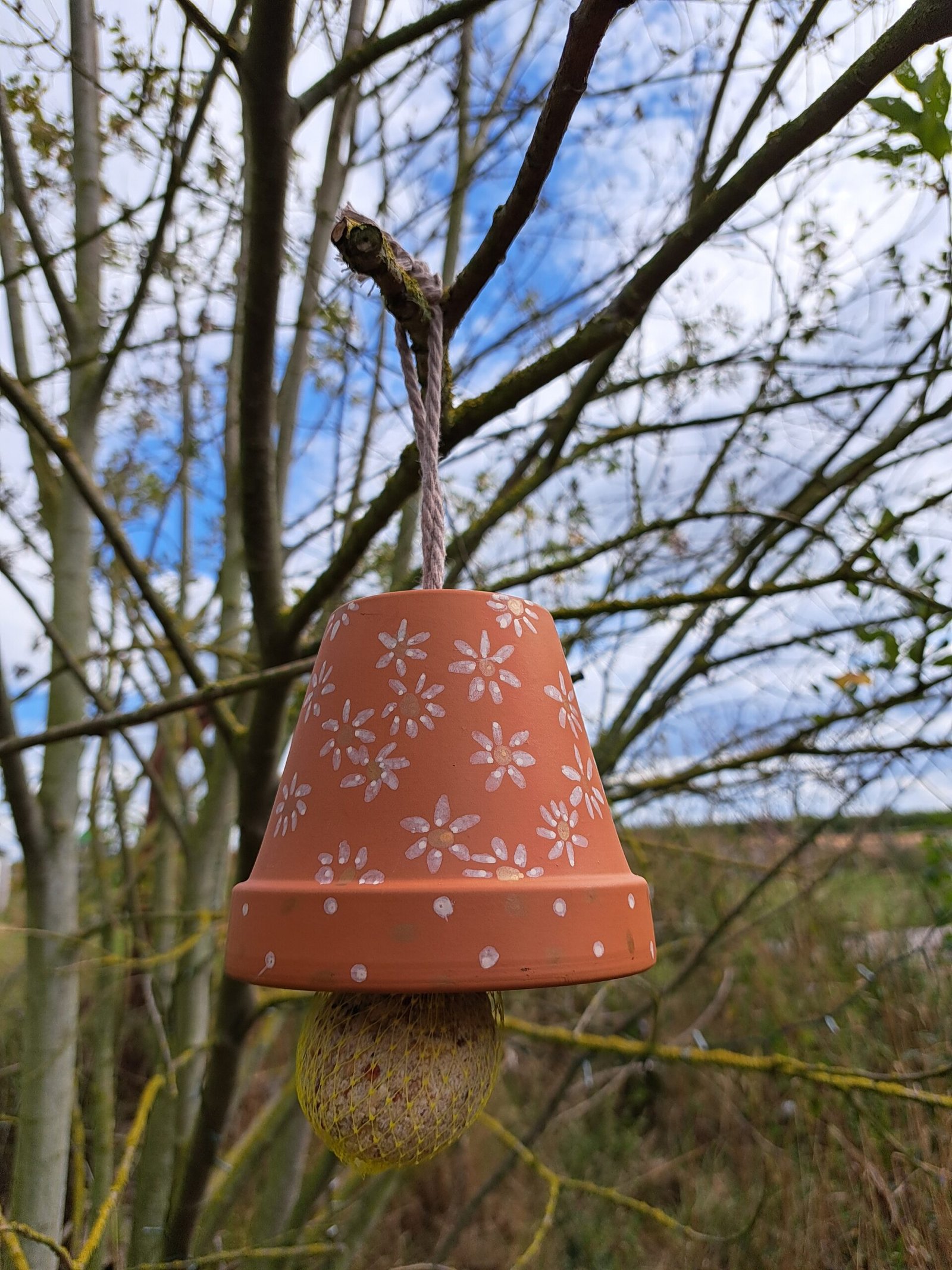 Knutselpakket Bloempotje met vogelbol - Afbeelding 2