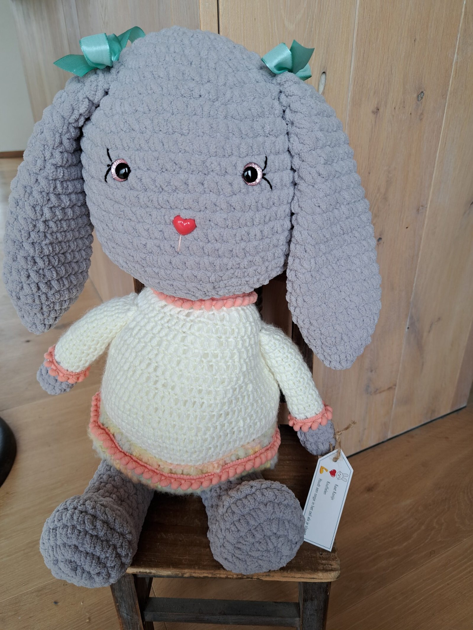 Knuffel Kaat Konijn - Afbeelding 6