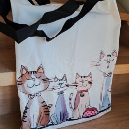 Stoffen Tas 4 Vrolijke Poezen