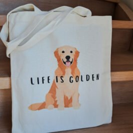 Stoffen Tas Life Is Golden
