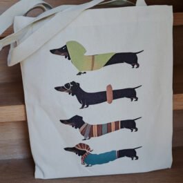 Stoffen Tas Teckeltjes