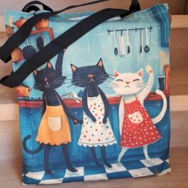 Stoffen Tas Vintage Poezen