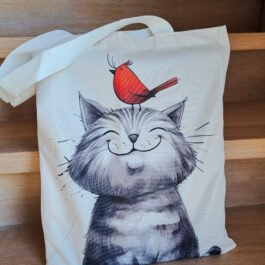 Stoffen Tas Vrolijke Poes