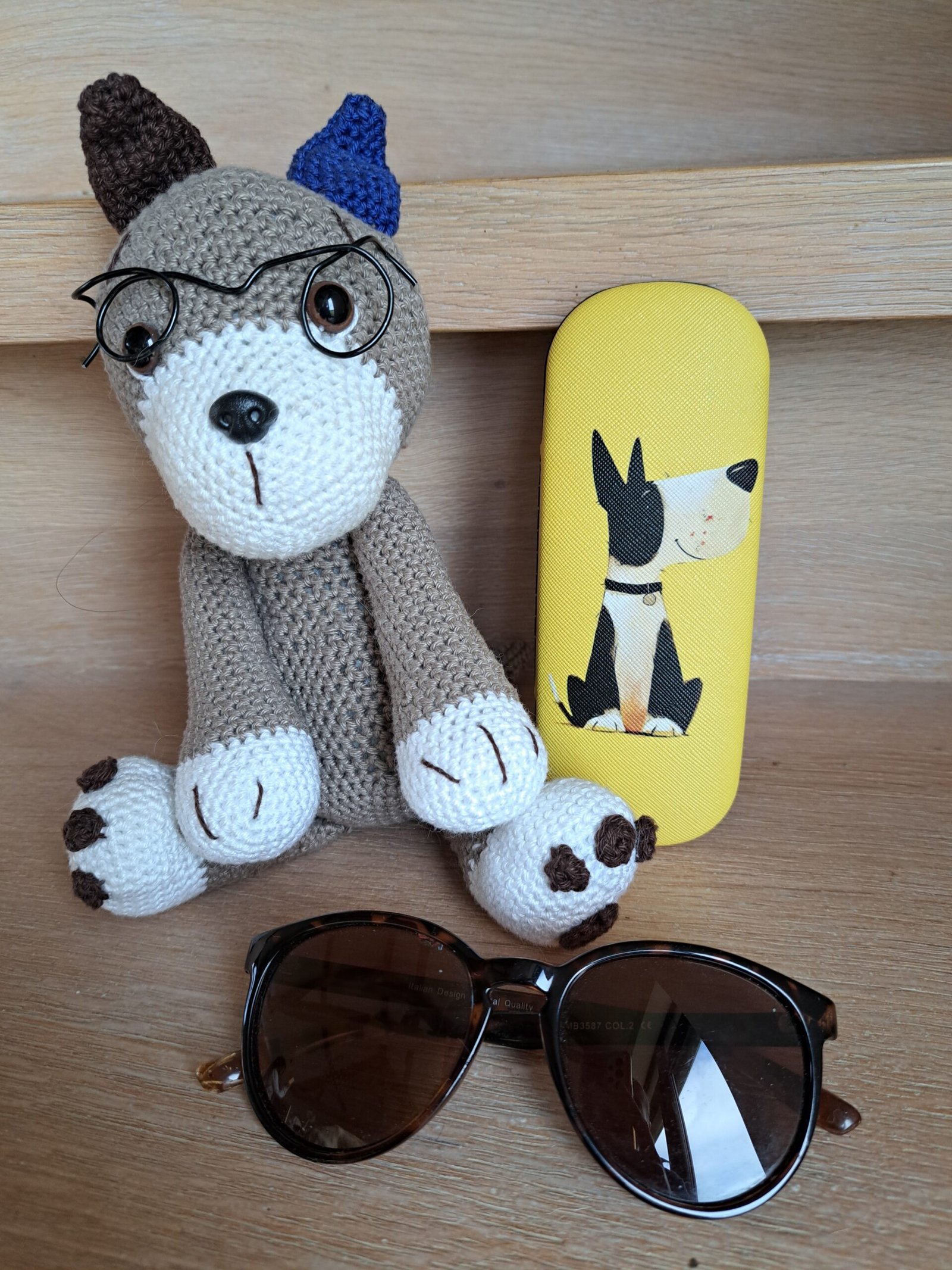 Brillendoos Hond Geel - Afbeelding 4