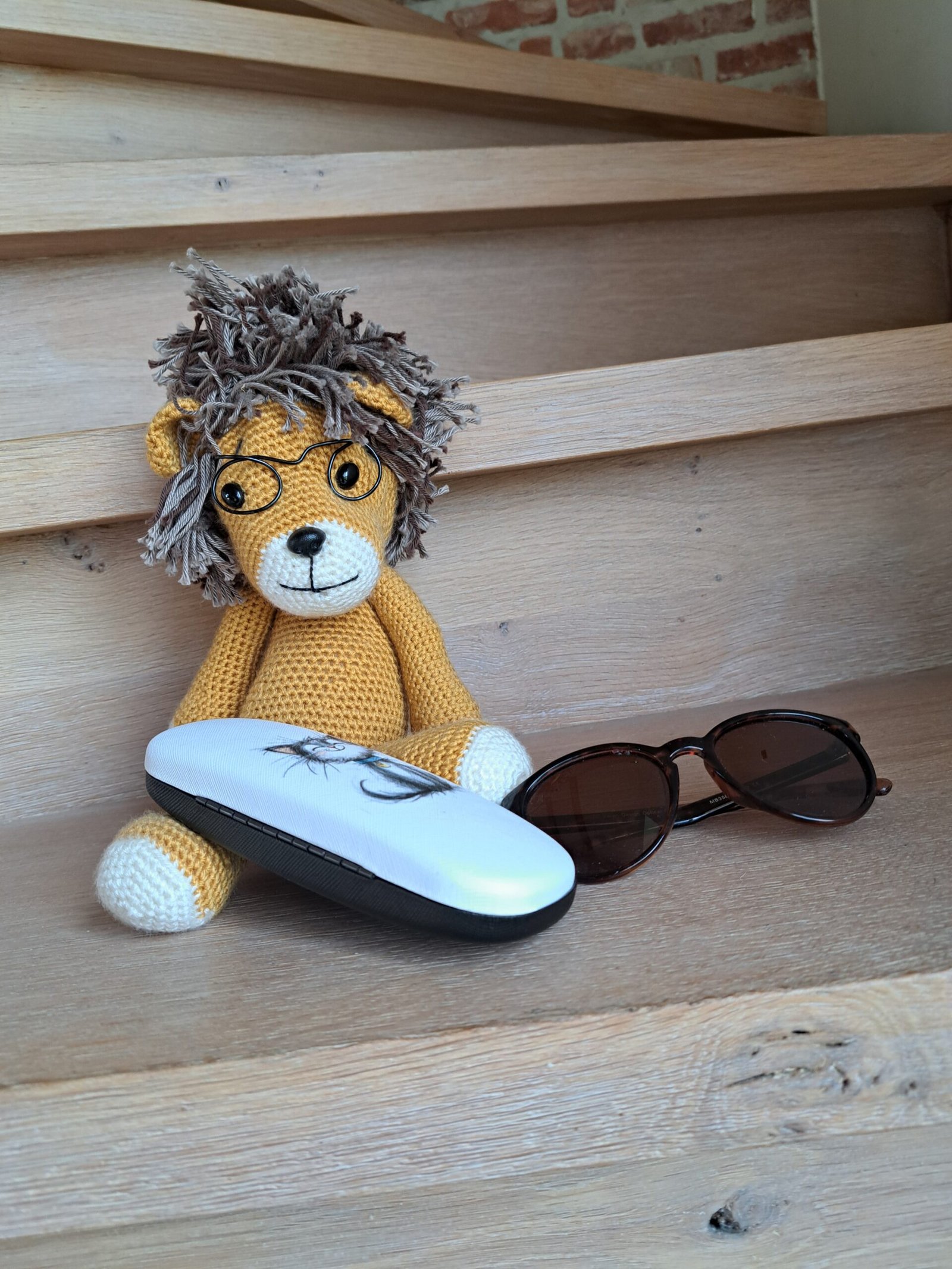 Brillendoos Kat Grijs - Afbeelding 2